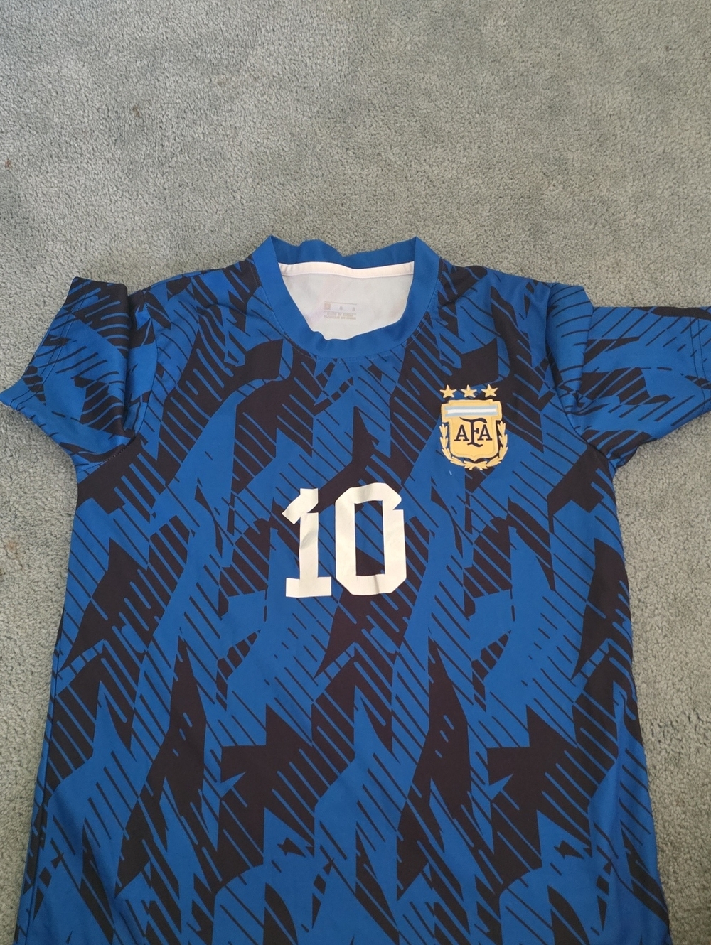Argentina Soccer Jersey  Blue Number 10